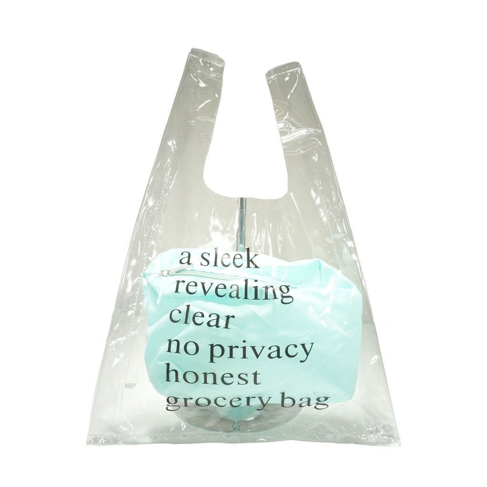 Tigerstars Whimsical Clear Blue Pouch Shopping Handbag